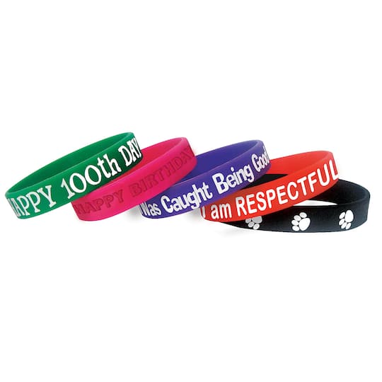 Teacher Created Resources Character Traits Wristbands, 6 Packs of 10